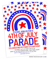 4th of July Rainbow Birthday Parade